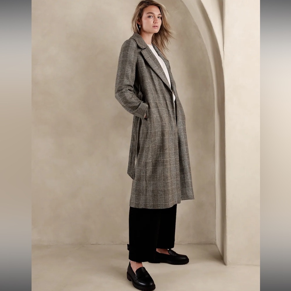 Banana Republic Plaid Coat